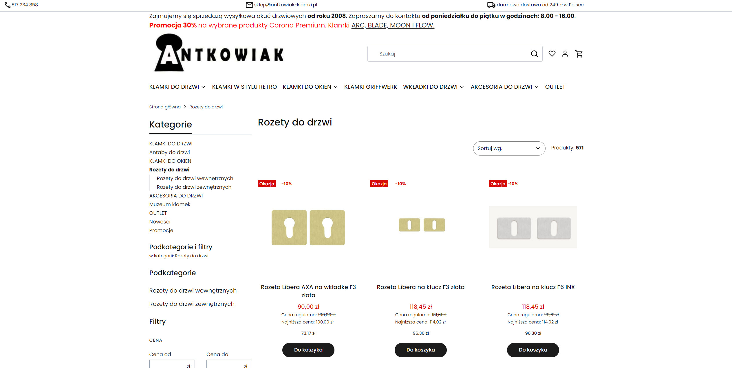 Rozety drzwiowe okrągłe czy kwadratowe? Poradnik wyboru do nowoczesnych drzwi