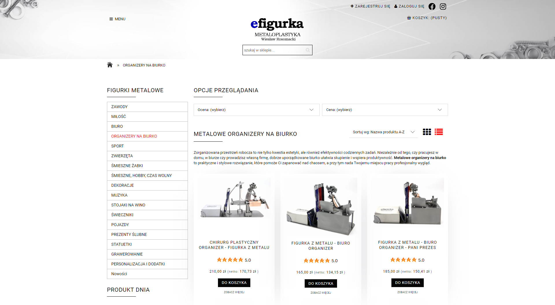 Metalowe organizery na biurko z artystycznym wykończeniem - funkcjonalność, która cieszy oko