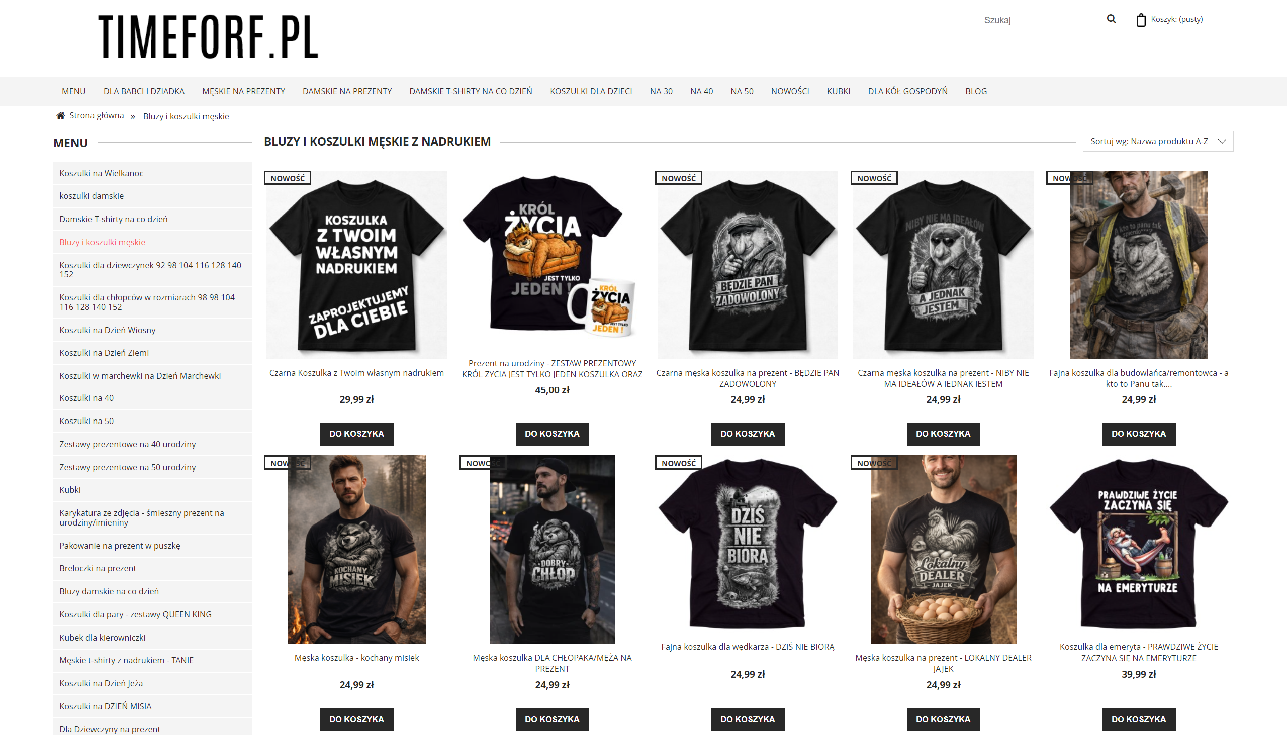 Koszulki męskie z nadrukiem na prezent - jakie wzory wybrać na urodziny, Dzień Chłopaka i święta?