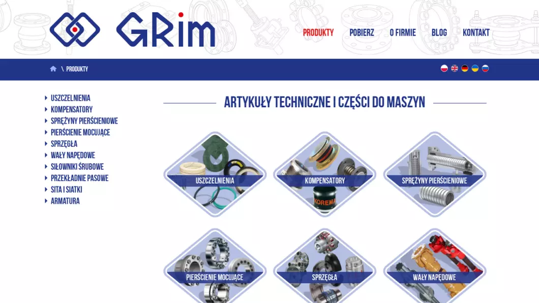Grim - artykuły techniczne do maszyn