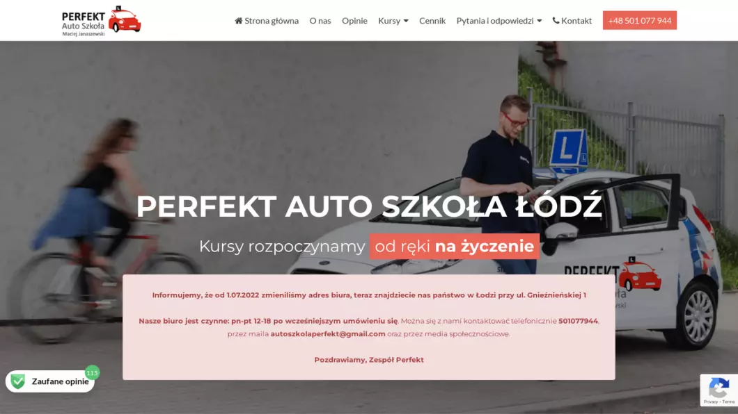 AUTO SZKOŁA „PERFEKT” - Nauka jazdy Łódź