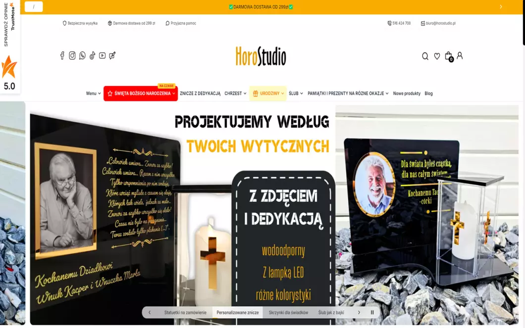 Drewniane prezenty HoroStudio